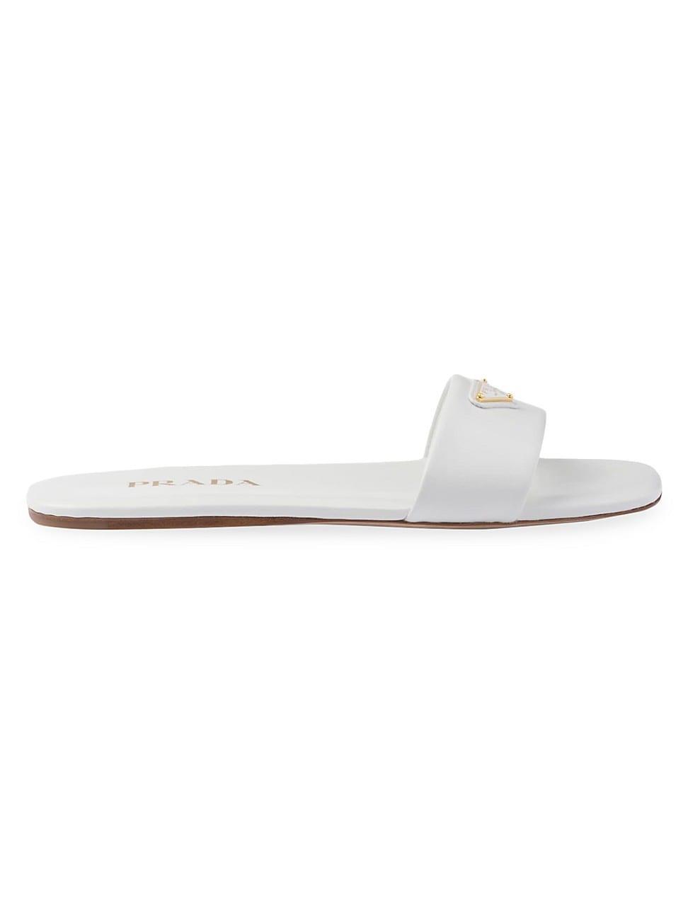 Womens Leather Slides Product Image