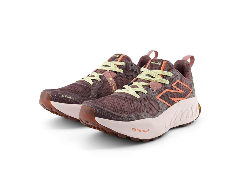 New Balance Fresh Foam X Hierro v8 (Licorice/Gulf Red) Women's Shoes Product Image