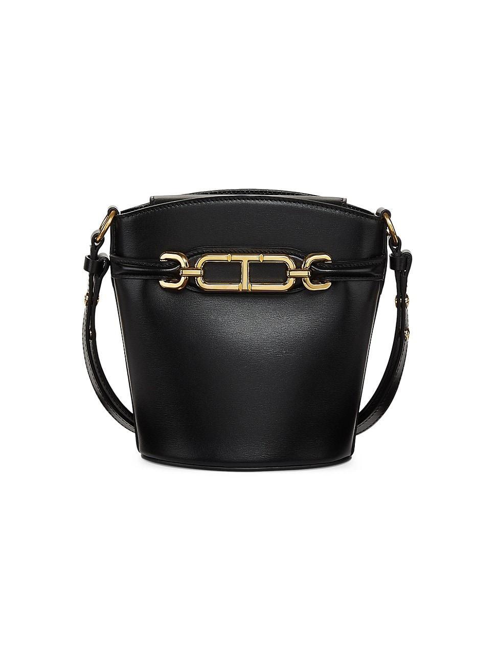 Womens Whitney Small Leather Bucket Bag Product Image