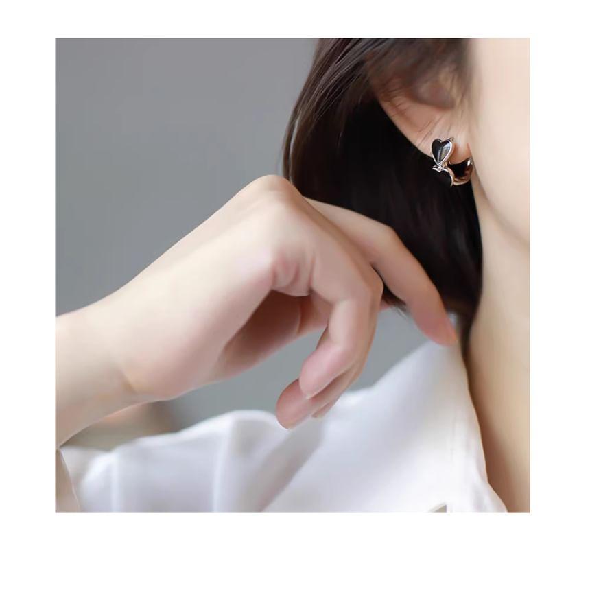 Heart-Shaped Clip-On Earring Product Image