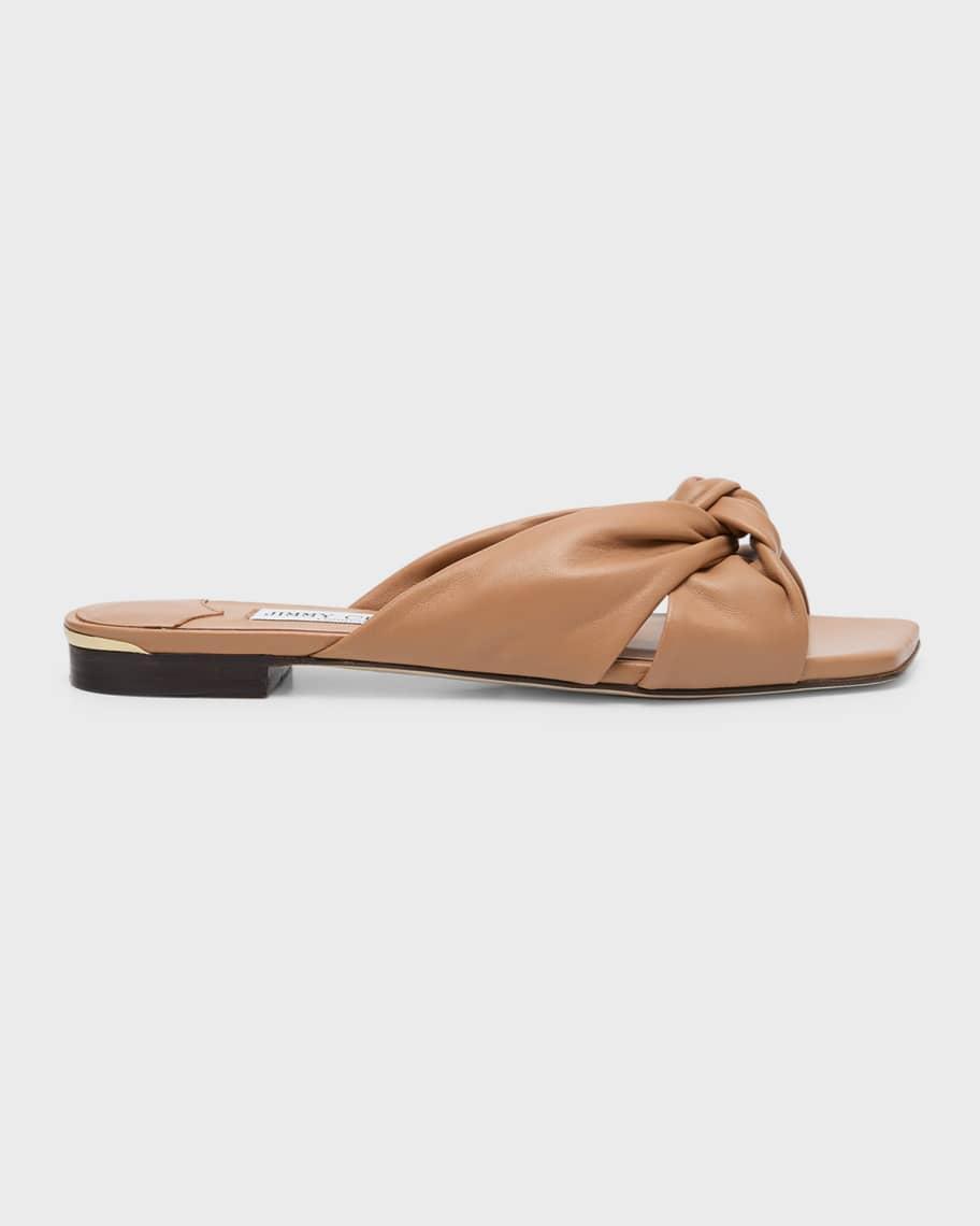 Avenue Crisscross Knot Slide Sandals Product Image