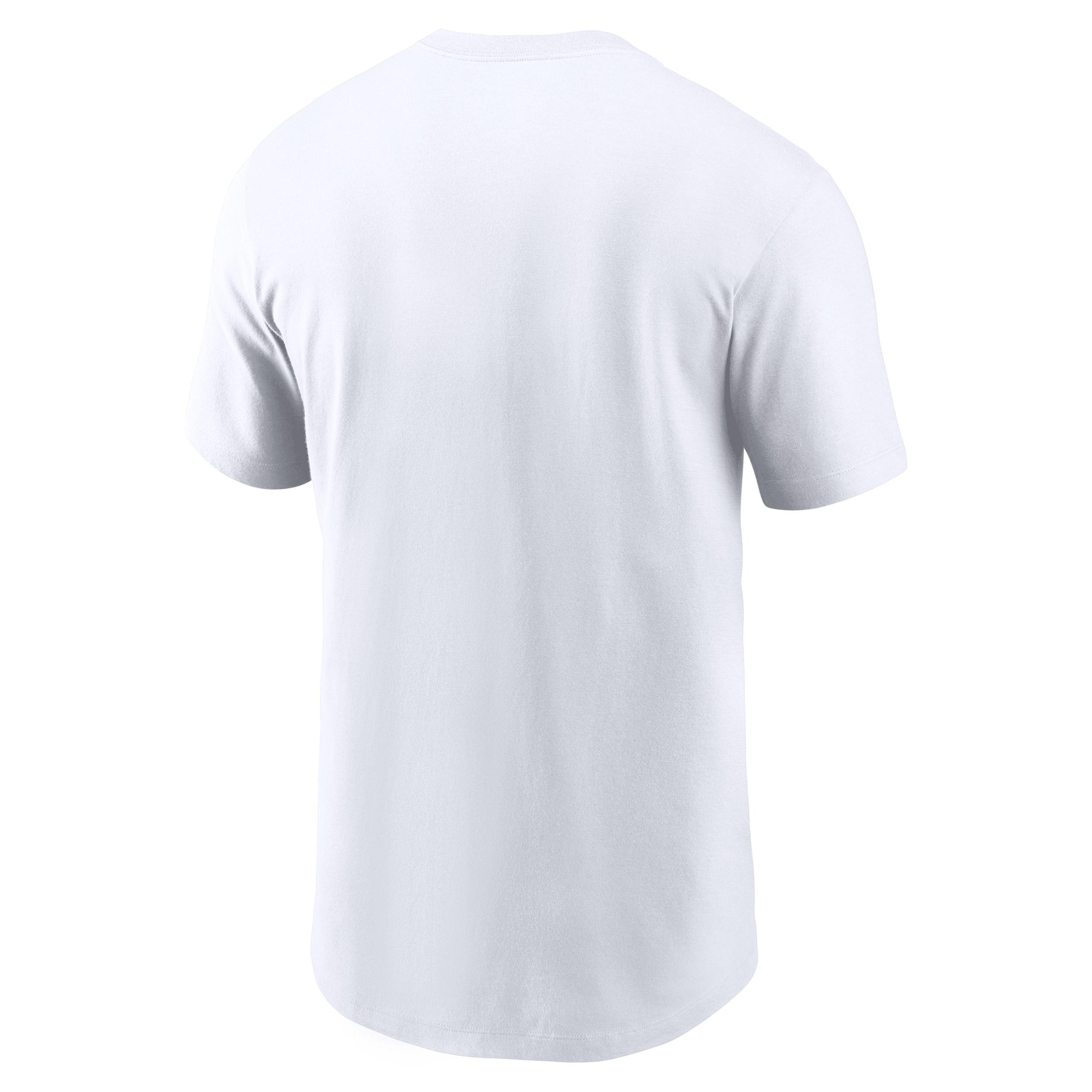 Nike Mens White Pittsburgh Steelers Primetime Wordmark Essential T-Shirt Product Image