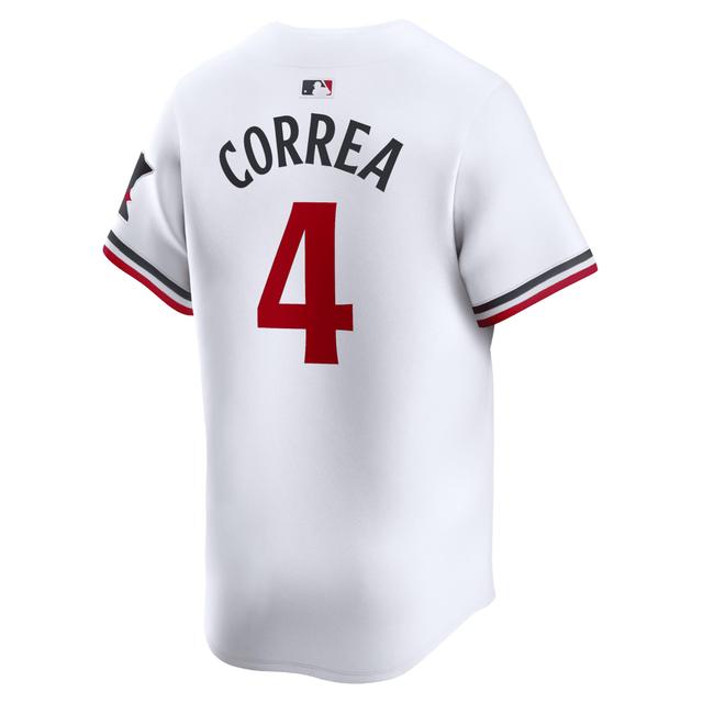 Mens Nike Carlos Correa White Minnesota Twins Home Limited Player Jersey - White Product Image