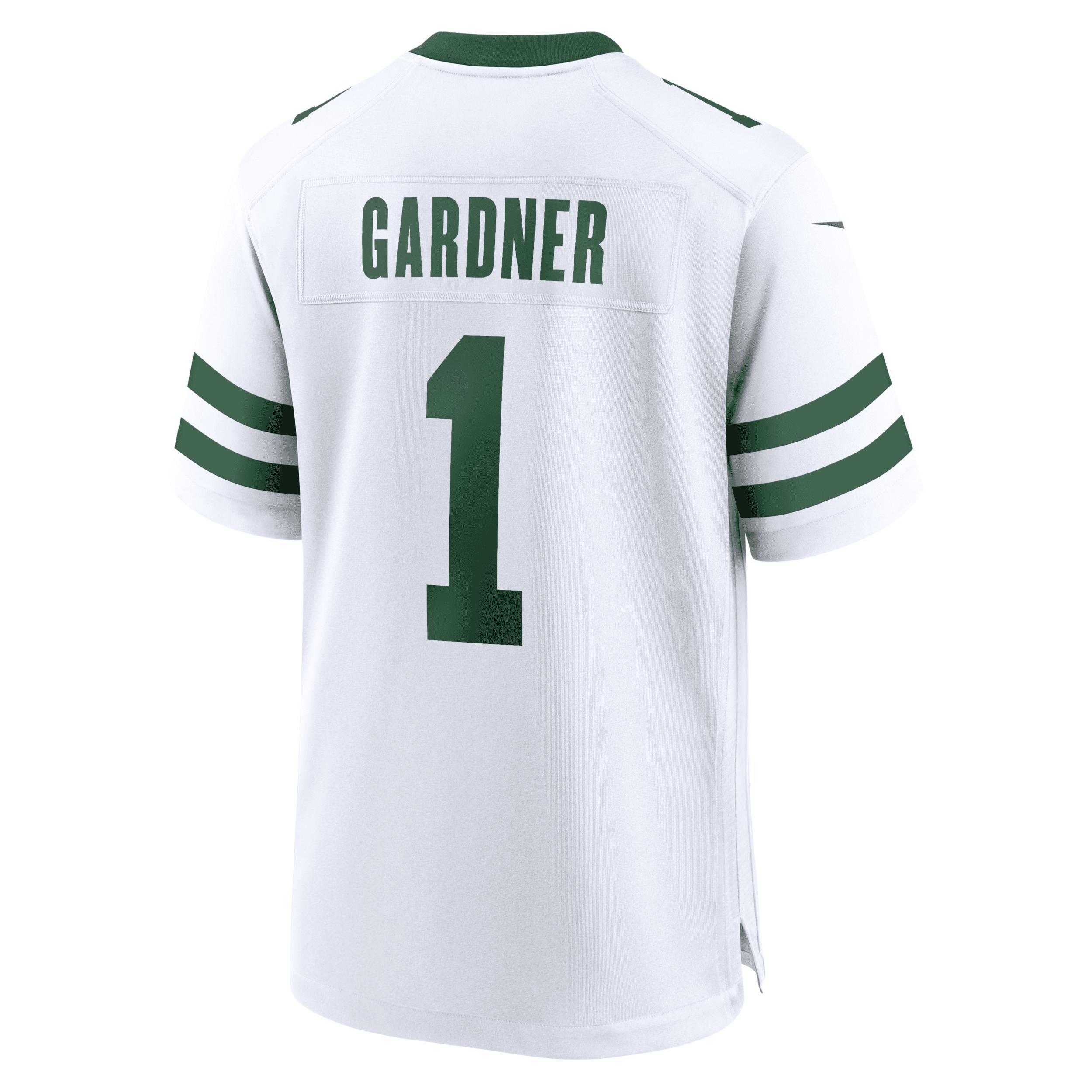 Nike Mens Ahmad Sauce Gardner Legacy New York Jets Game Jersey - White Product Image