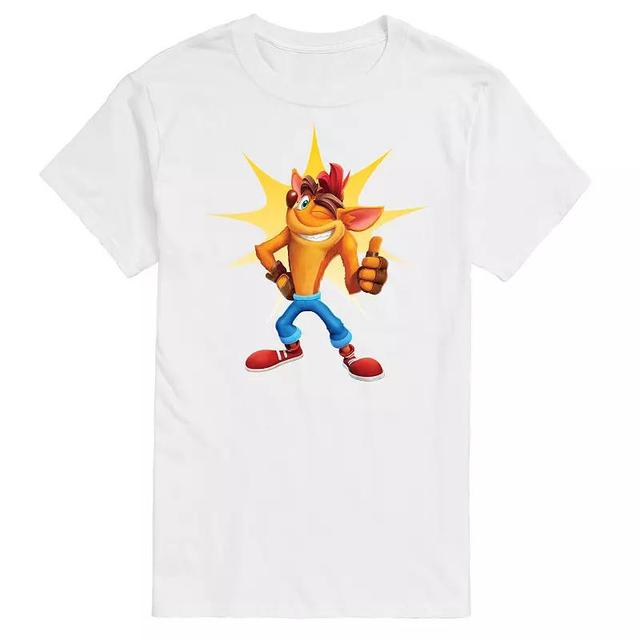 Big & Tall Crash Bandicoot Thumbs Up Graphic Tee, Mens Blue Product Image