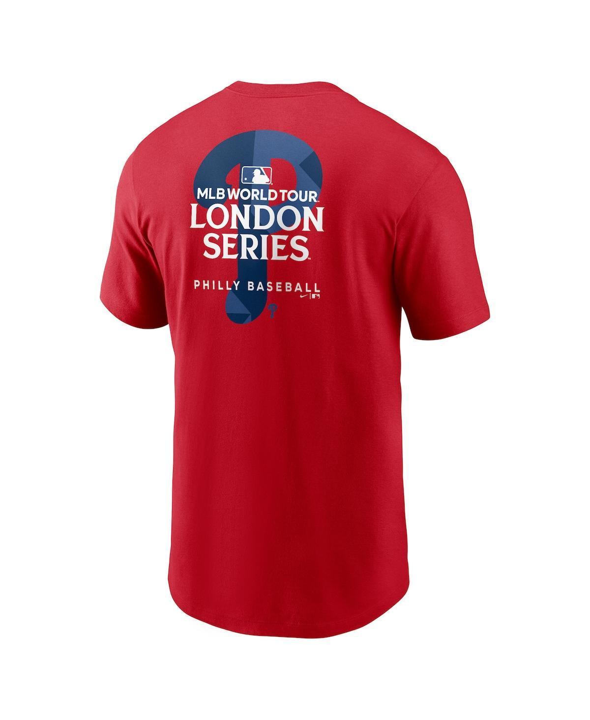 NIKE Men's Philadelphia Phillies 2024 Mlb World Tour London Series T-shirt In Red Product Image