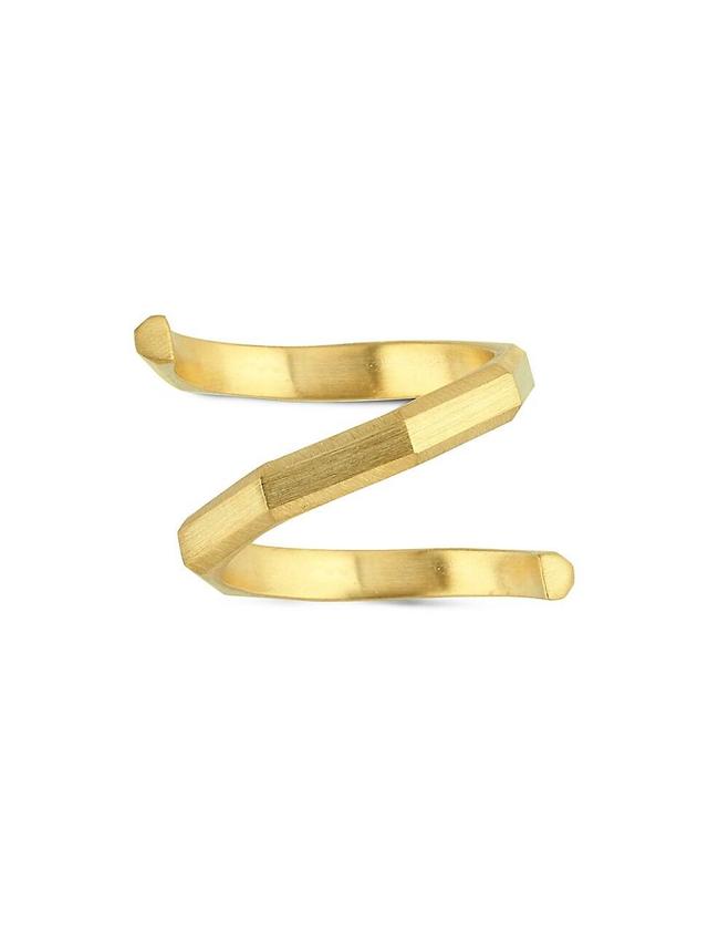 Womens Luminescence 18K Gold Brushed Hypnosis Ring Product Image