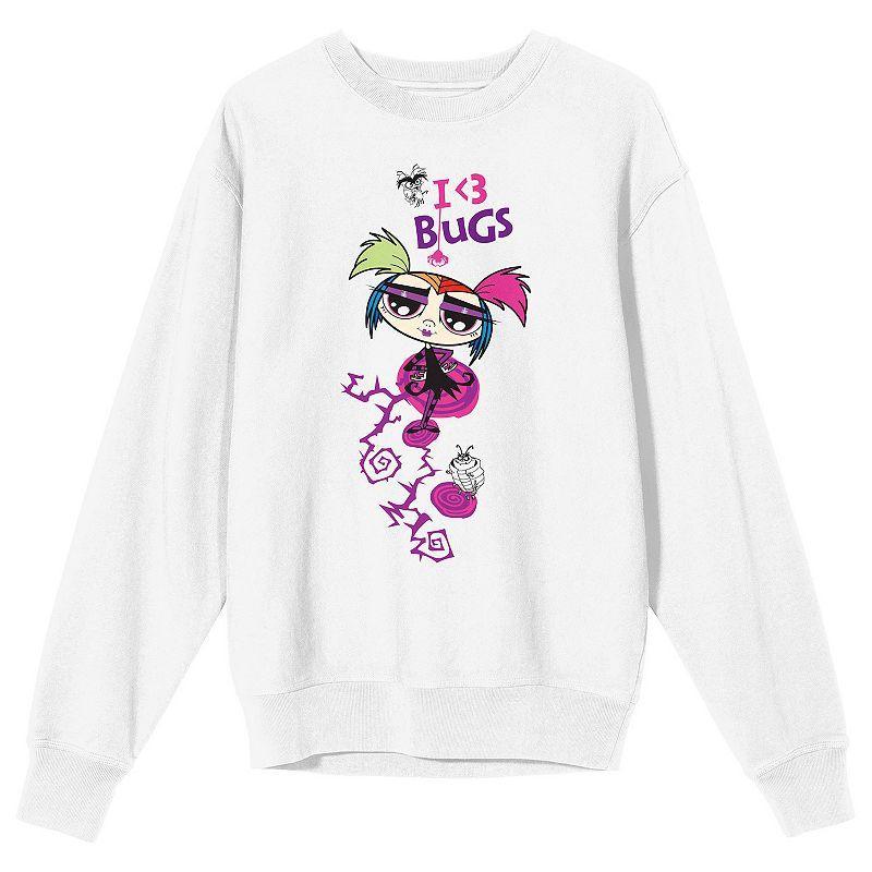 Mens Growing Up Creepie I 3 Bugs Long Sleeve Graphic Tee White Product Image