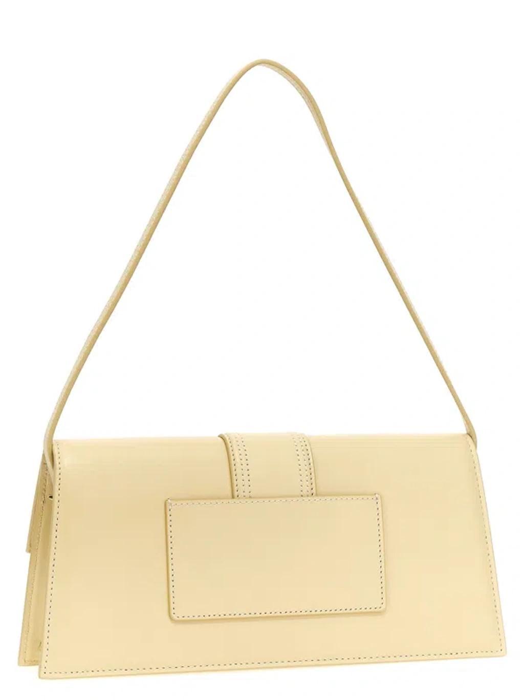 JACQUEMUS Le Bambino Long Leather Shoulder Bag In Off White Product Image