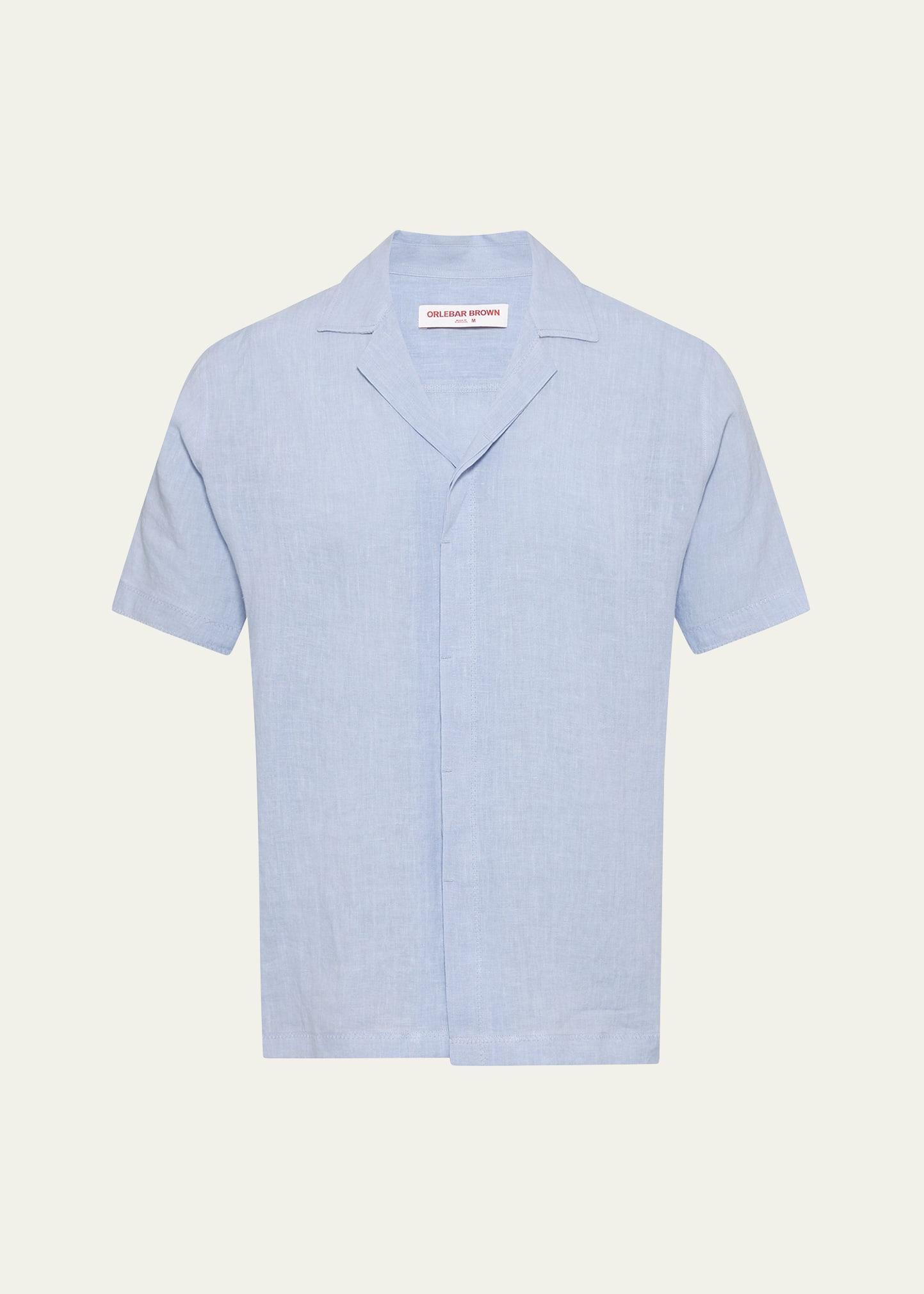 Mens Maitan Linen Button-Down Shirt Product Image