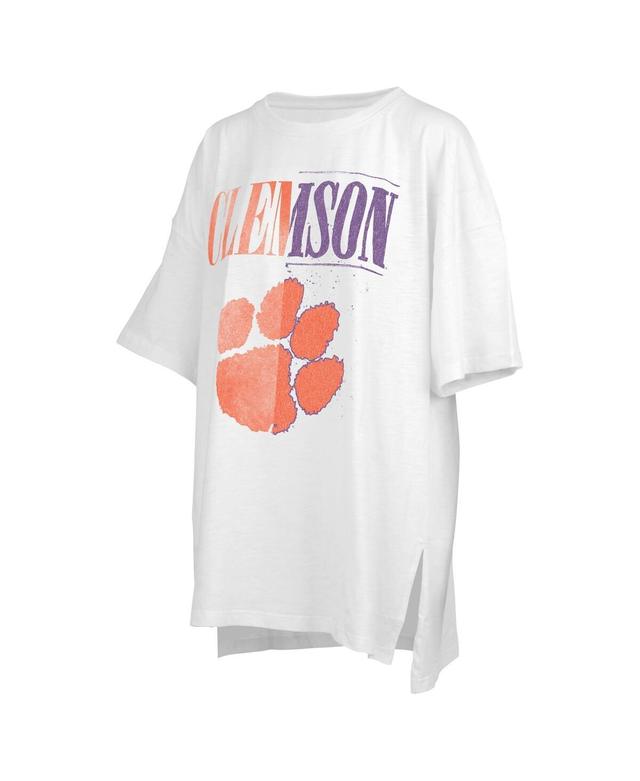 Womens Pressbox Clemson Tigers Lickety-Split Oversized T-Shirt Product Image