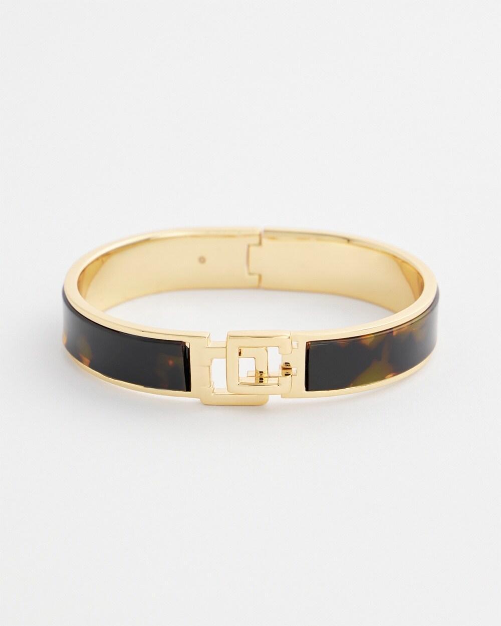 Chico's Click Faux Tort Bangle Bracelet Product Image