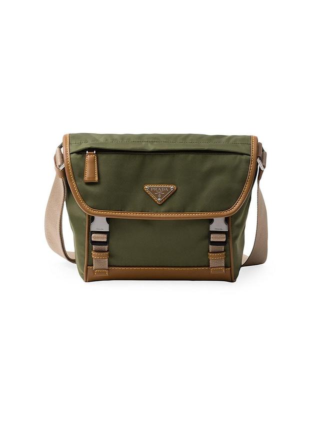 Mens Re-Nylon and Leather Shoulder Bag Product Image