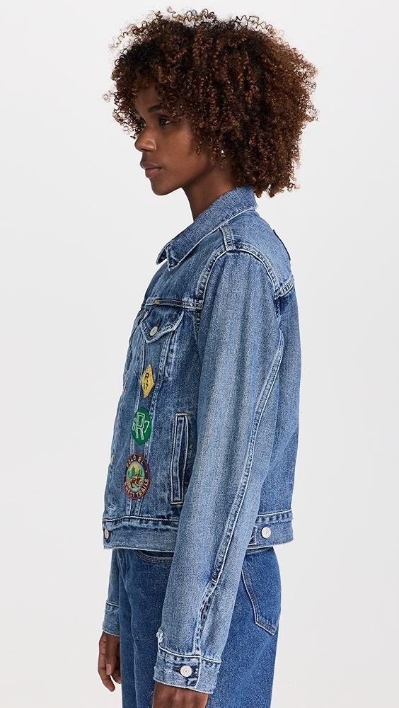 Polo Ralph Lauren Embroidered Patch Denim Trucker Jacket | Shopbop Product Image