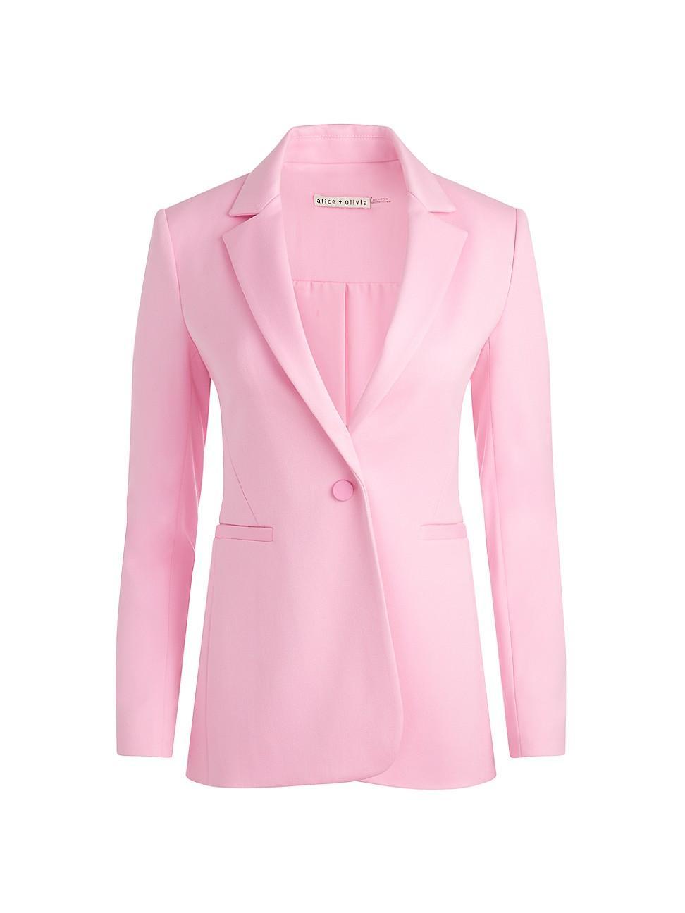 Macey Fitted Single-Breasted Blazer Product Image