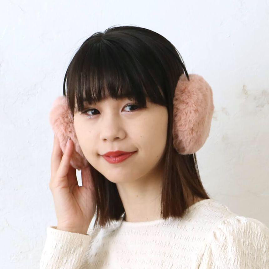 Faux Fur Ear Muffs (Pink) Product Image