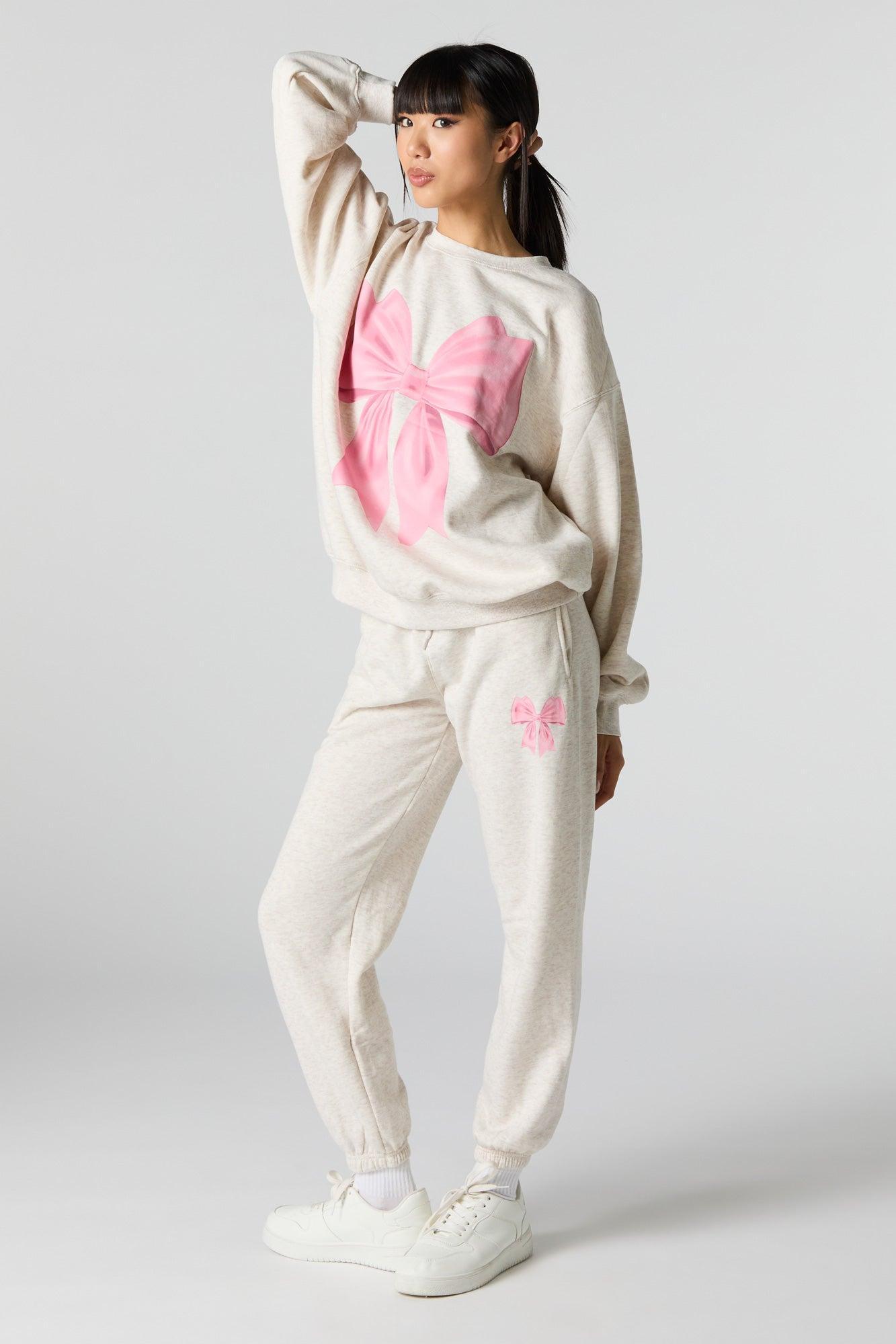 Cutesy Graphic Fleece Jogger Female Product Image