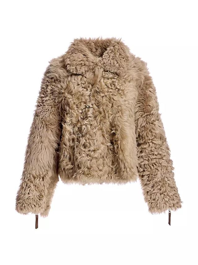 Reversible Curly Shearling Jacket Product Image