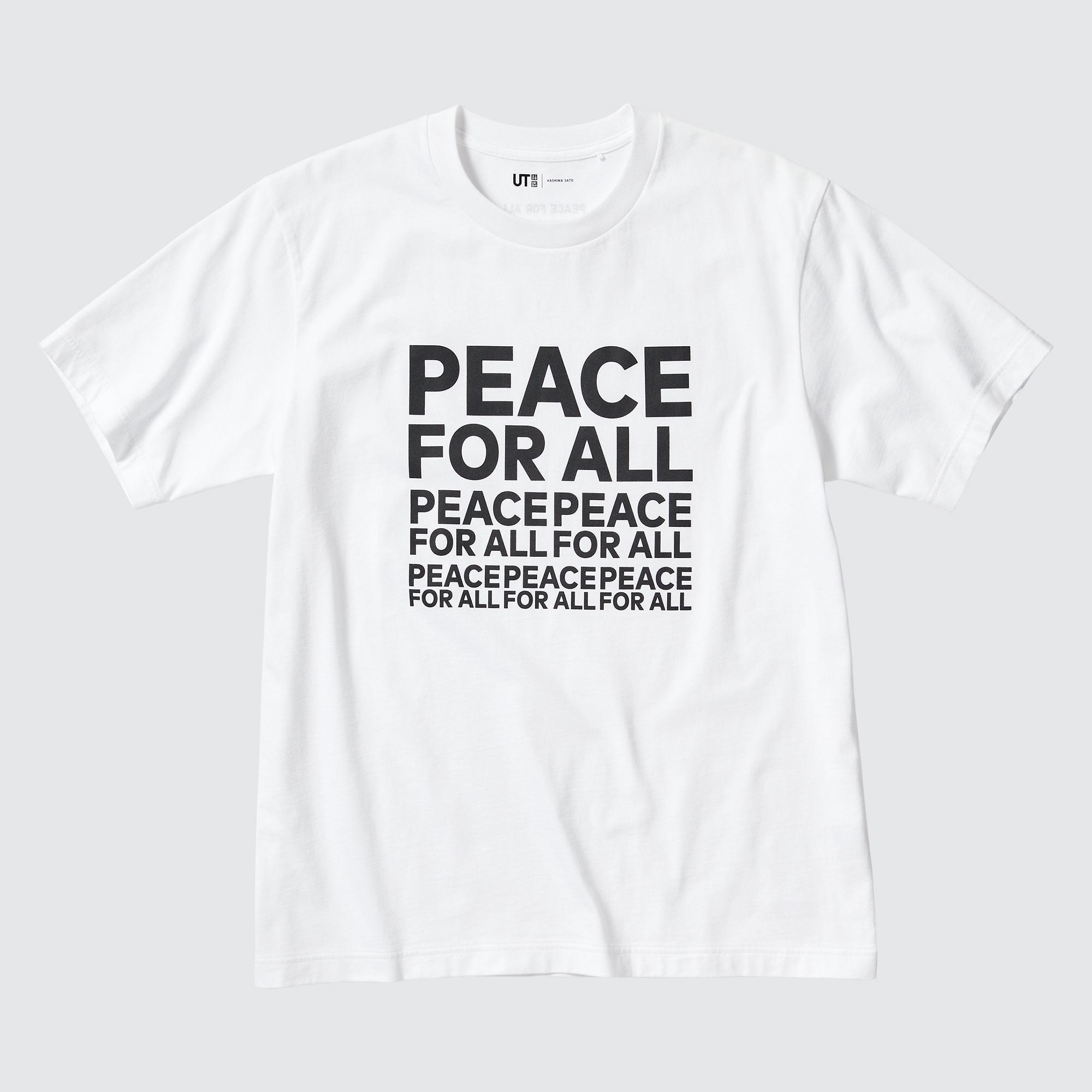 Peace For All (Short-Sleeve Graphic T-Shirt) (Kashiwa Sato) White Large UNIQLO US Product Image