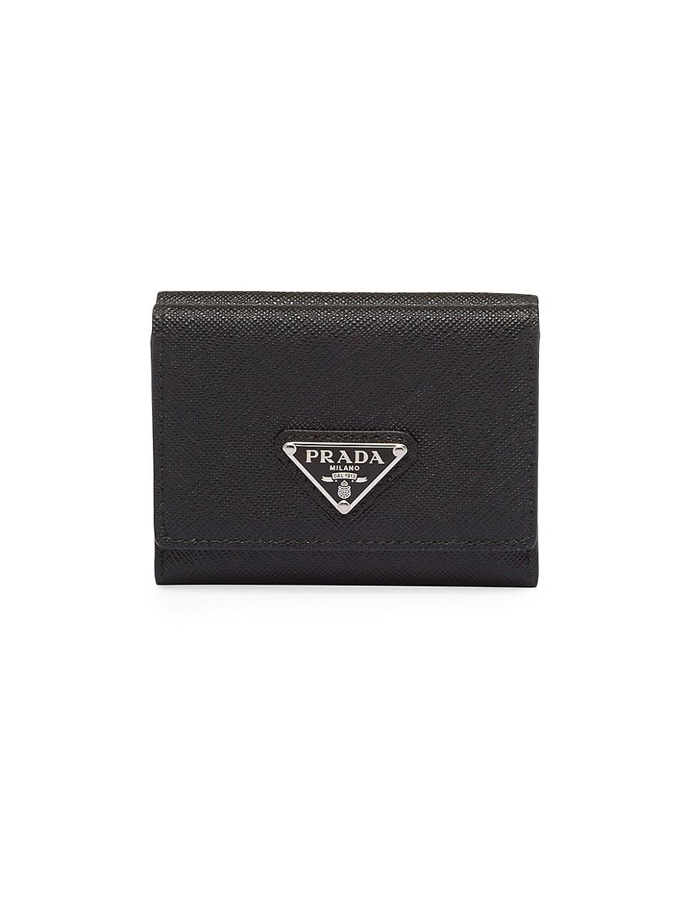 Mens Small Saffiano Leather Wallet Product Image