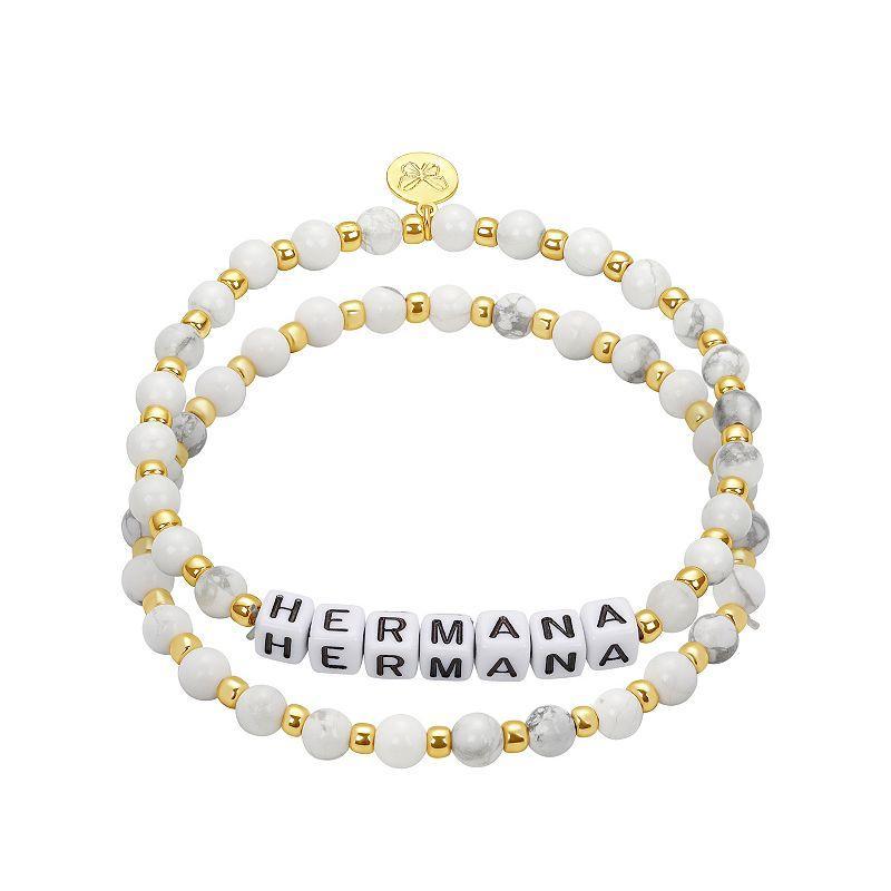 Hermana Howlite Beaded Stretch Bracelet Set, Womens White Product Image