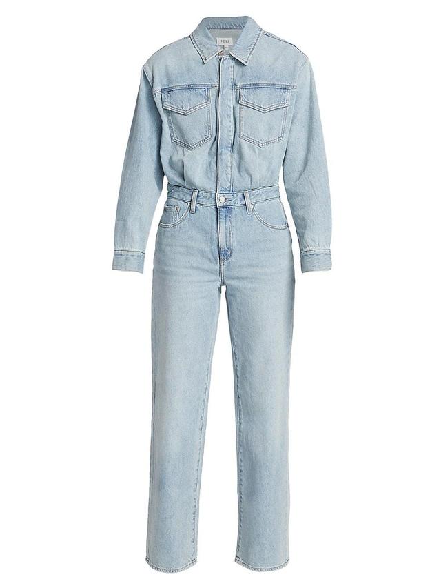 Womens Nikkie Denim Jumpsuit Product Image