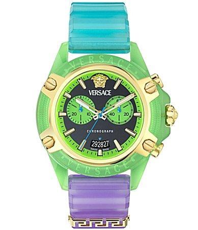 Men's Icon Active Silicone-Strap Chronograph Watch, 44mm Product Image