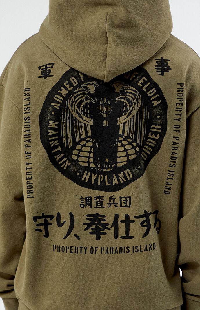 HYPLAND Mens Attack On Titan Armed Forces Hoodie Product Image