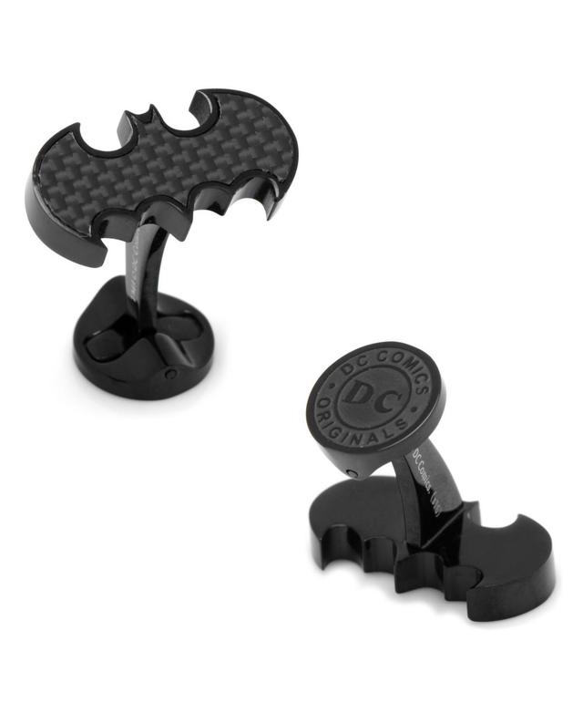 Stainless Steel Carbon Fiber Batman Cufflinks Product Image