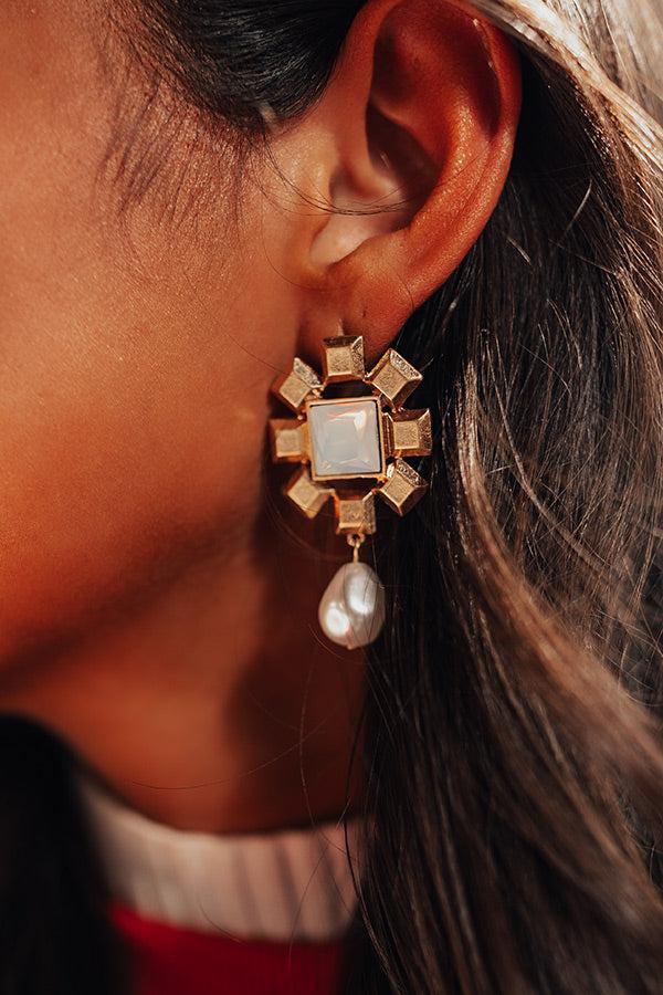 Haute Harmony Earrings In White Product Image