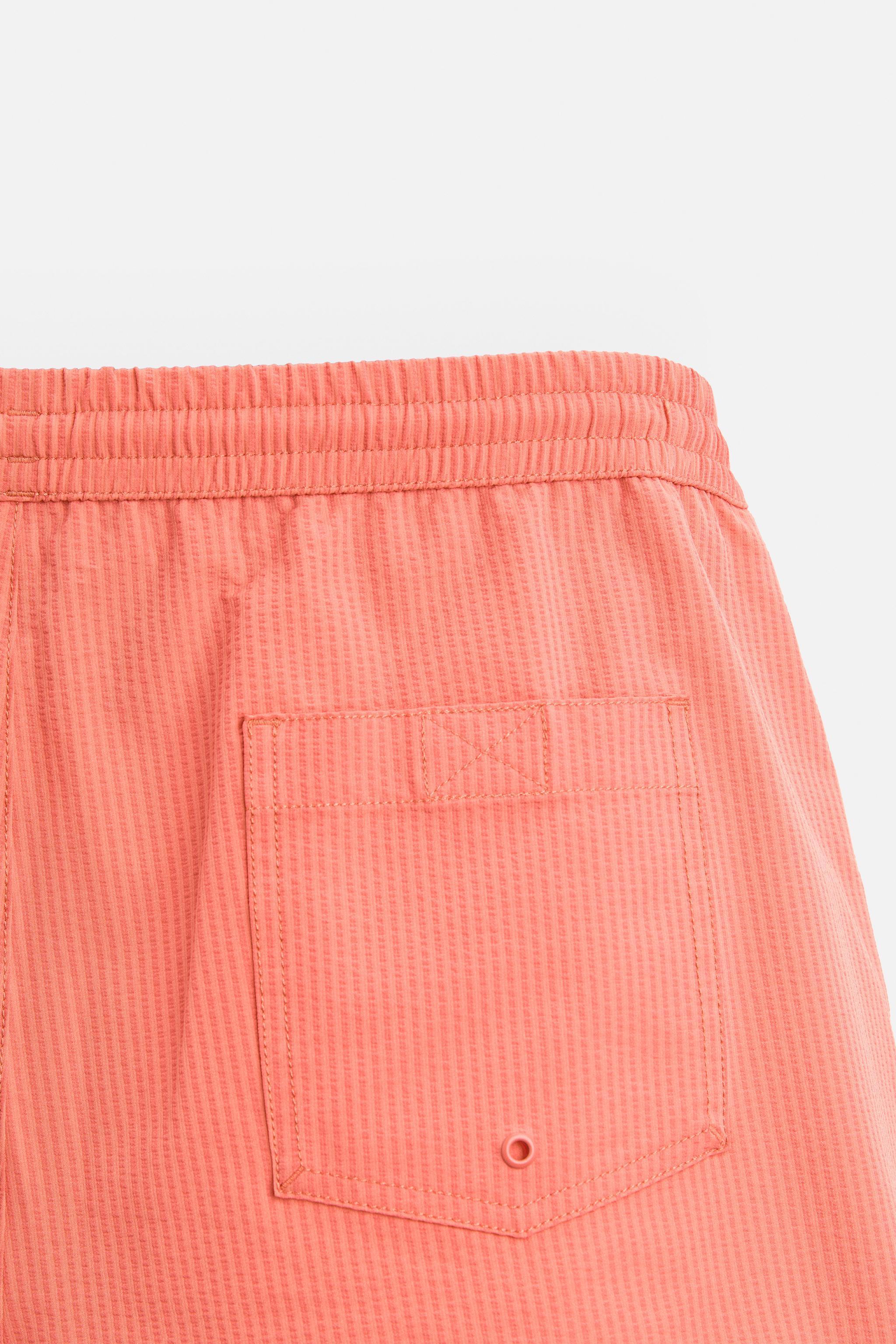 SEERSUCKER REGULAR SWIMMING TRUNKS Product Image