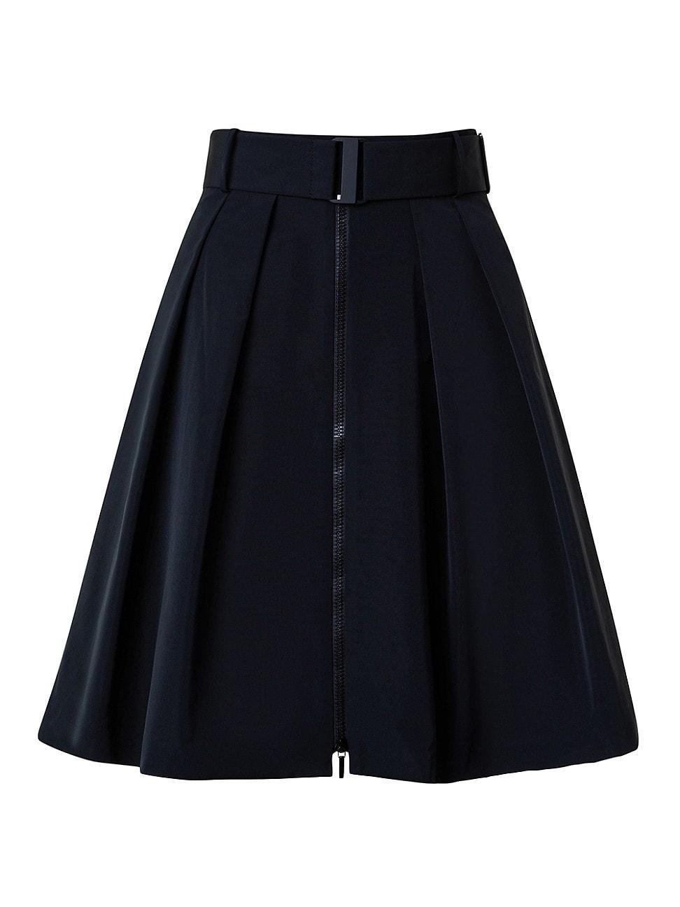 Akris punto Belted Taffeta Skirt Product Image