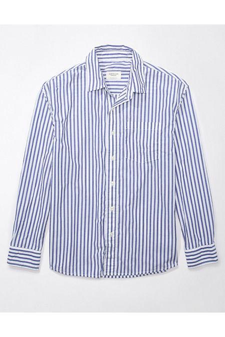 AE Everyday Poplin Striped Button-Up Shirt Men's Product Image