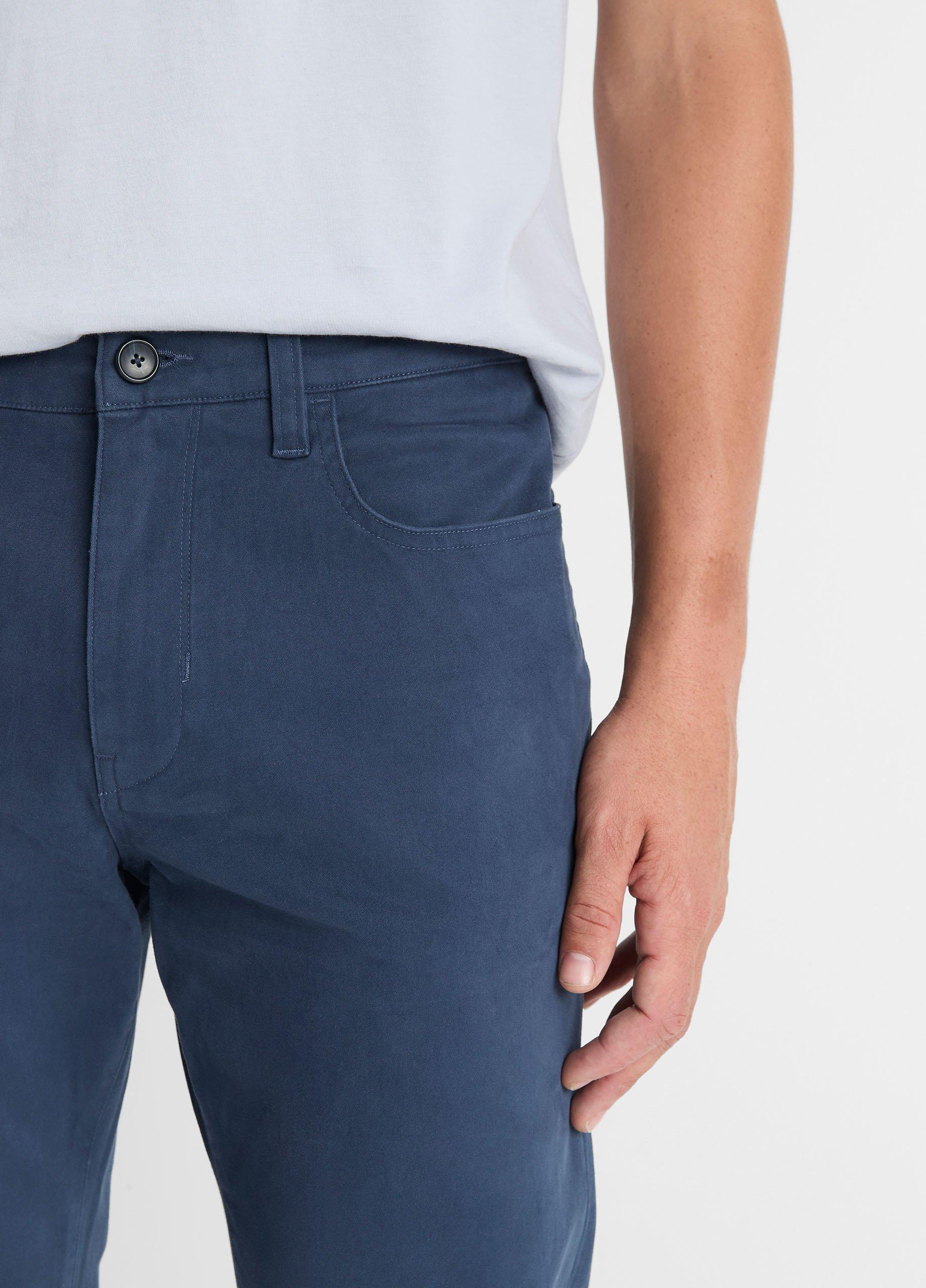 Dylan Slim 5-Pocket Peached Stretch-Cotton Pant Product Image