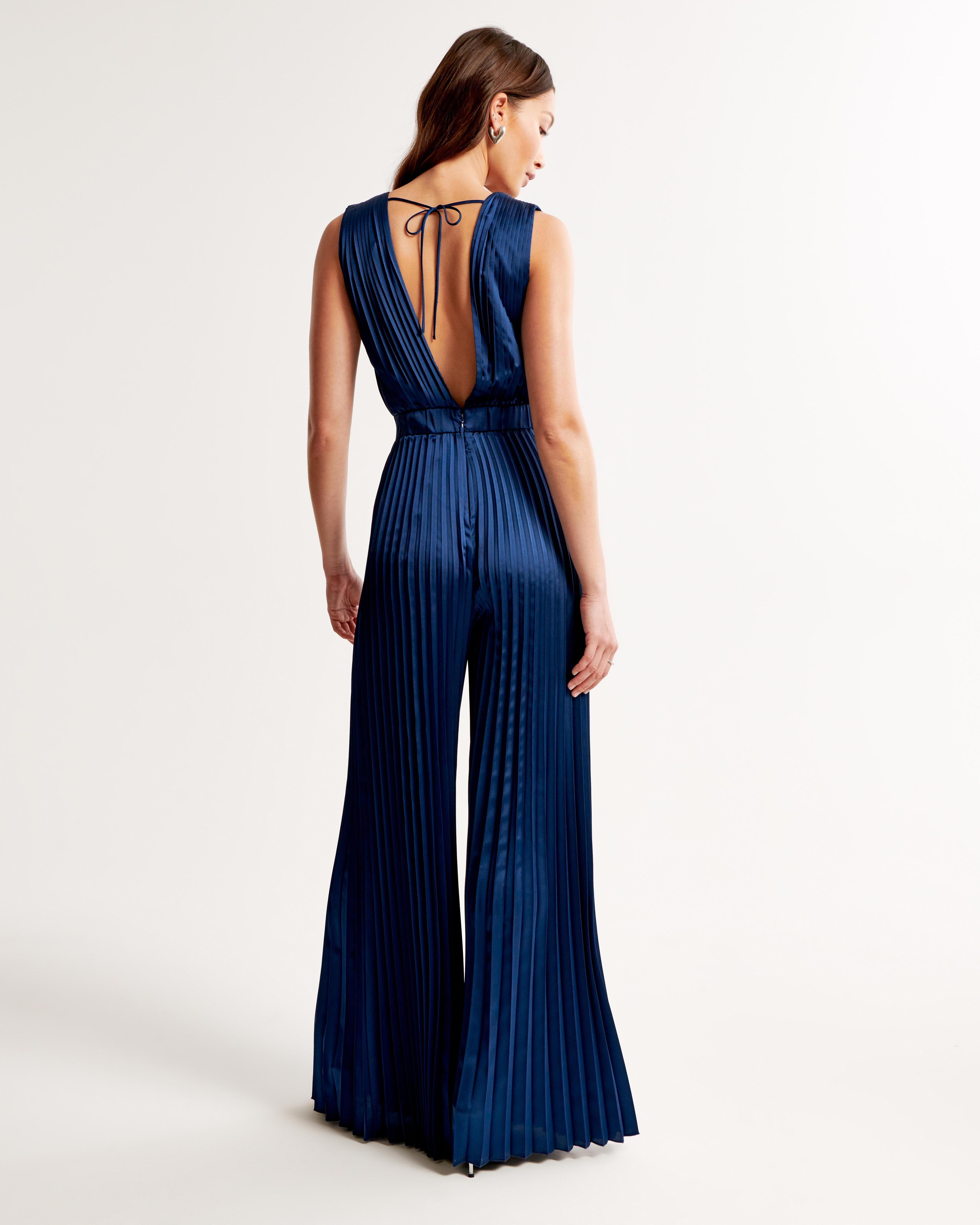 The A&F Giselle Pleated Jumpsuit Product Image