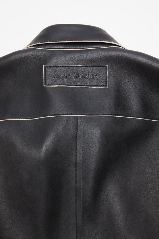 Leather shirt jacket Product Image