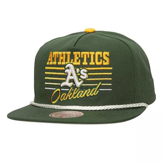 Mens Mitchell & Ness Oakland Athletics Radiant Lines Deadstock Snapback Hat Product Image