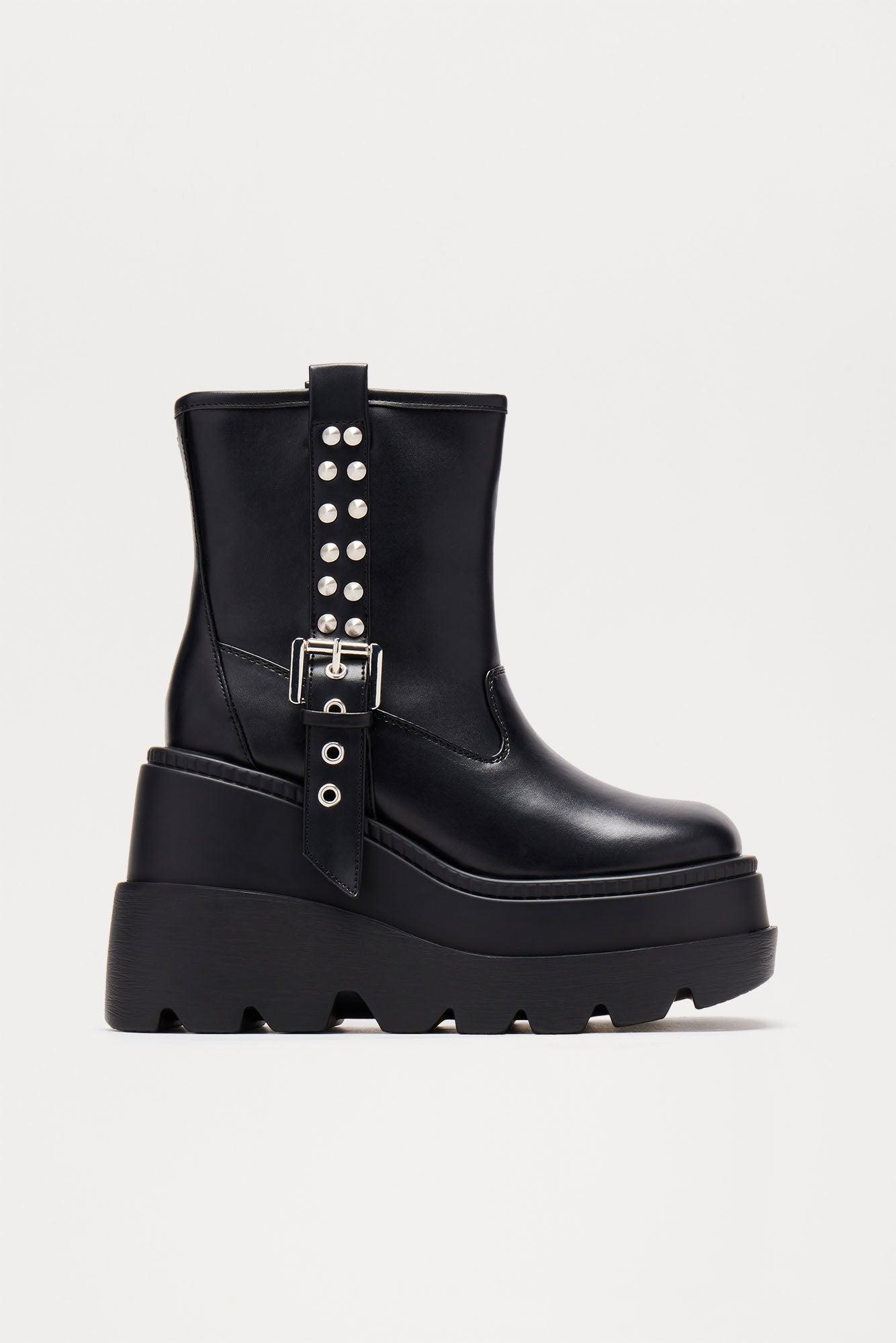 Jaya Platform Booties - Black product image