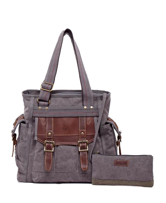 Tsd Brand Womens Turtle Ridge Canvas Tote Bag Product Image