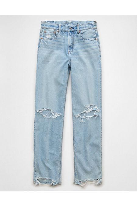 AE Strigid Ripped Super High-Waisted Baggy Straight Jean Women's product image