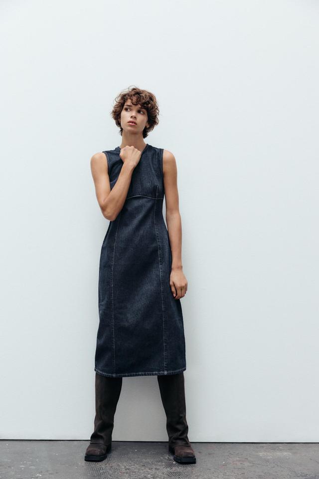 TRF DENIM MIDI DRESS Product Image