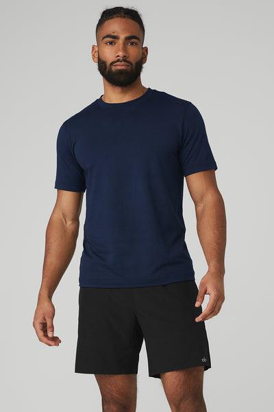 Conquer Reform Crewneck Short Sleeve - Navy Male Product Image