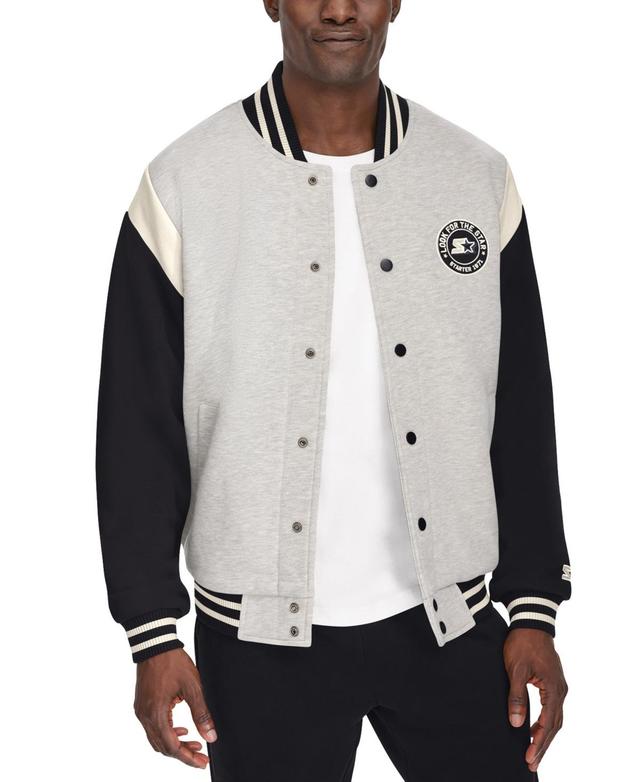 Starter Mens Heavyweight Fleece Varsity Jacket Product Image