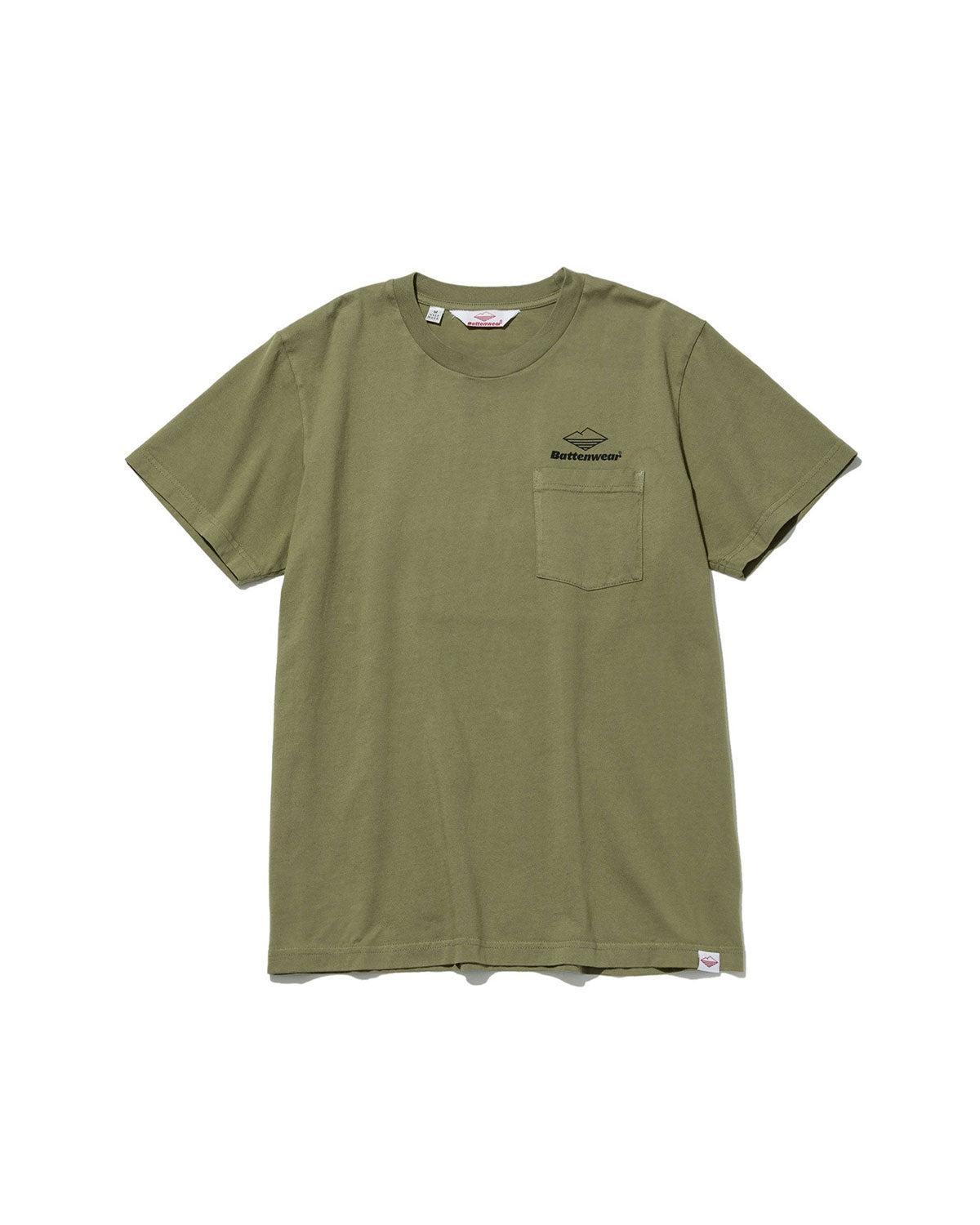 Team S/S Pocket Tee / Olive x Black Product Image