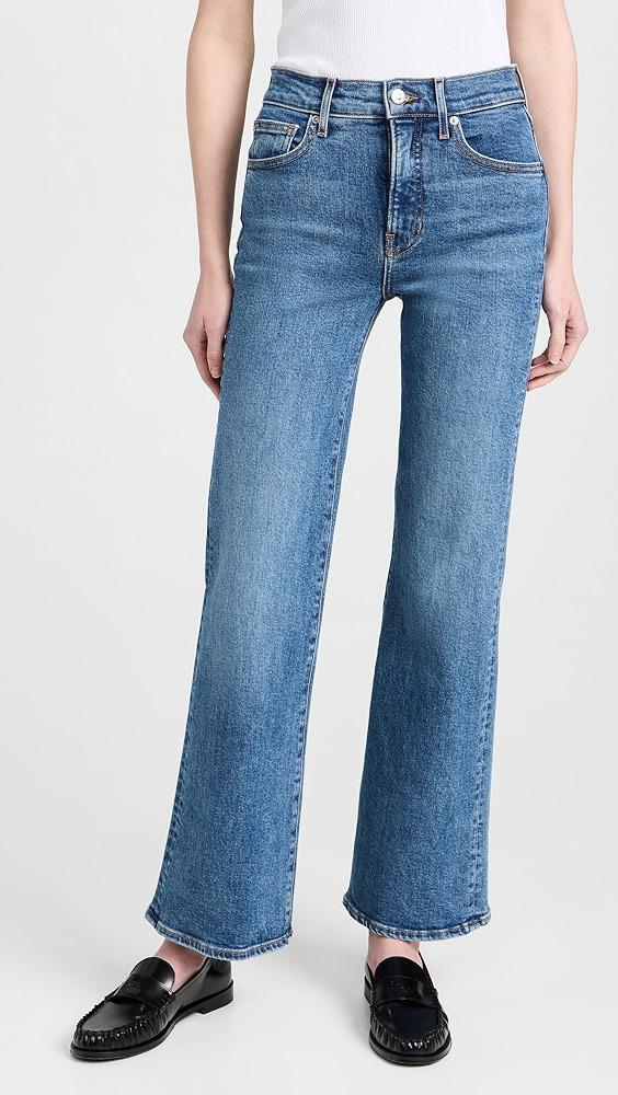 Veronica Beard Jean Crosbie Wide Leg Loafer Jeans | Shopbop Product Image