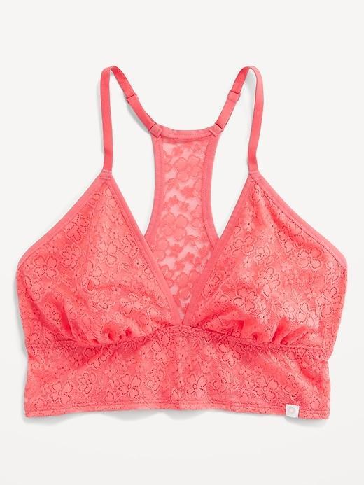 Lace Longline Racerback Bralette Product Image