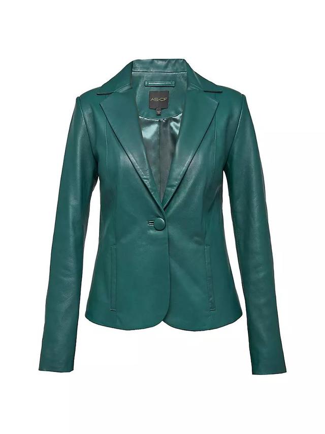 Telly Leather Blazer Product Image