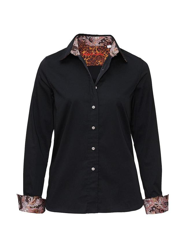 Womens Priscilla Button-Front Shirt Product Image