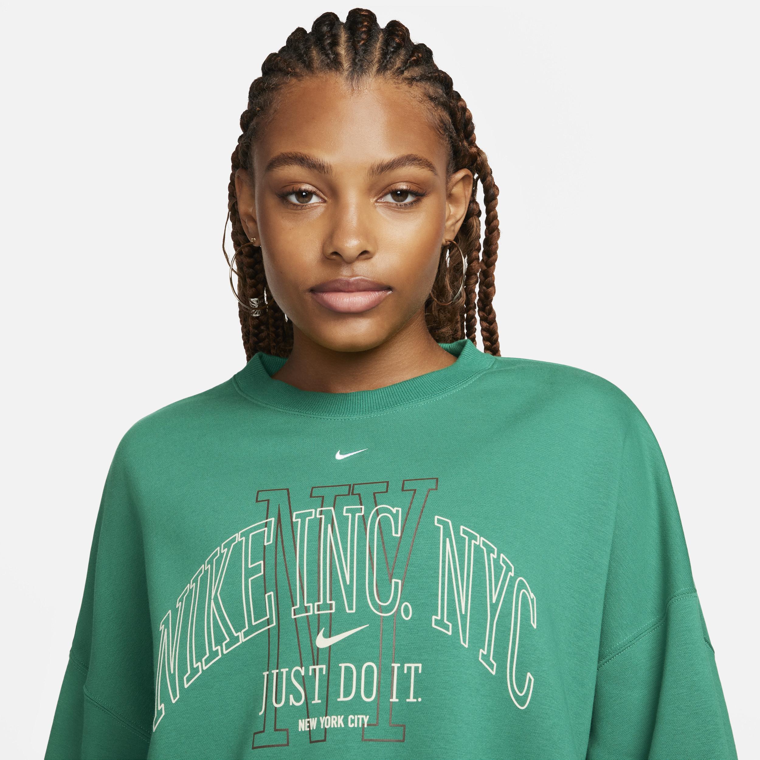 Women's Nike Sportswear Phoenix Fleece Over-Oversized Crew-Neck Graphic Sweatshirt Product Image