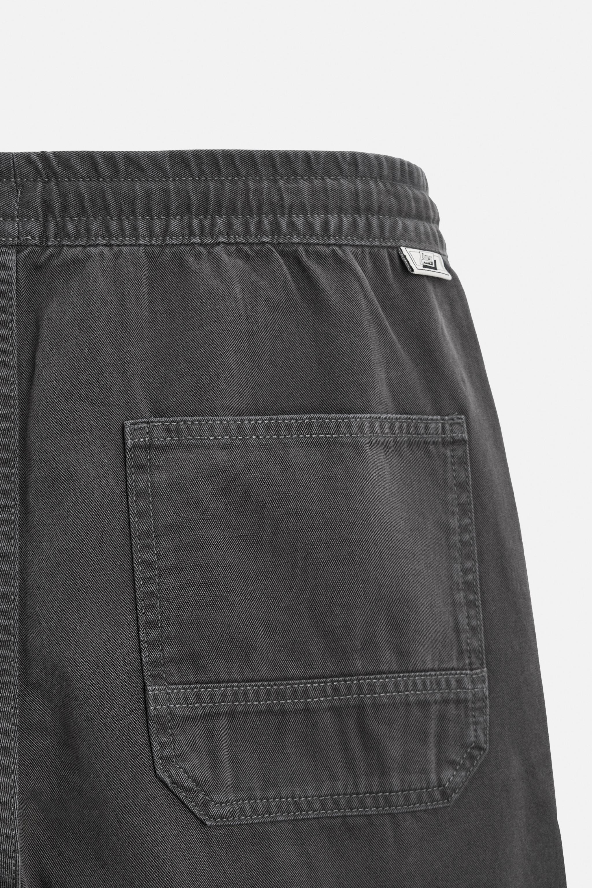 WASHED JOGGER WAIST PANTS Product Image